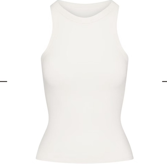 SKIMS Tops - SKIMS Cotton Jersey CREW NECK TANK in Marble